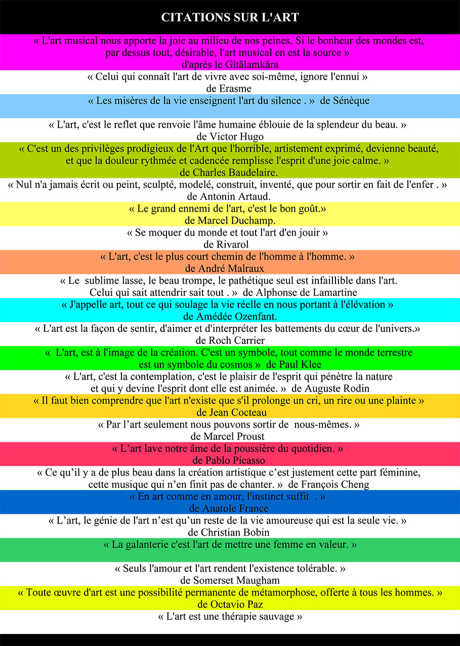 A CITATIONS SUR L`ART 33